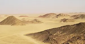 North African Desert Drucke: Image of rocks in Egypt