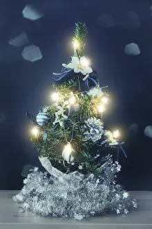 Advent Season Pictures Drucke: An image of a small christmas tree