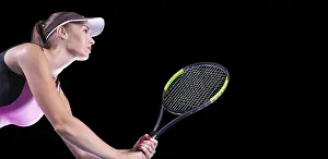 Tennis Player Drucke: Image of a tennis player with a racket