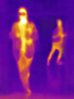 Saving Energy Costs Drucke: The image from thermal imager device