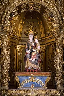 Spanish Church Architecture Photos Drucke: Image of the Virgin of the Terrace