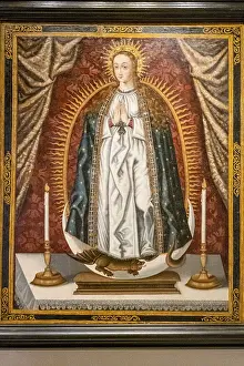 Drucke von Unbefleckte Empfängnis, Bernardo de La Serna, 17. Jahrhundert, Museum in der cilla, 13 El Salvador Drucke: Unbefleckte Empfängnis, Bernardo de La Serna.