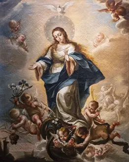 European Tourist Landmarks Drucke: Immaculate Conception, oil on canvas