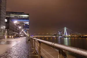 German Cityscape At Night Drucke: Impression of Cologne by night
