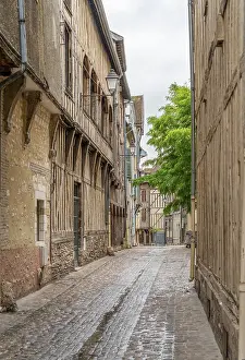 Traditional French Architecture Drucke: Impression of Troyes
