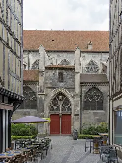 Traditional French Architecture Drucke: Impression of Troyes