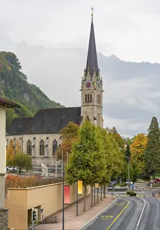 Drucke von Eindruck von Vaduz, der Hauptstadt Liechtensteins im Herbst Liechtenstein Drucke: Eindruck von Vaduz, der Hauptstadt Liechtensteins im Herbst.