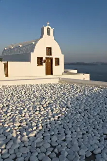 Cyclades Island Greece Drucke: Impressions from Oia in the evening