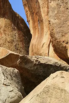 UNESCO World Heritage Site India Drucke: Impressive and bizarre rock formations around Hampi