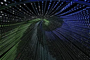 Laval Light Show Drucke: Inside the illumi tree, light show