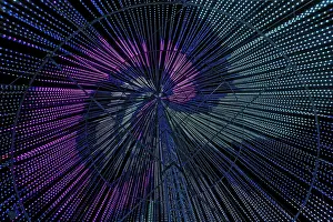 Bilder Datiert 20. Januar 2024: Im Inneren des illumi Baumes, Lichtshow.