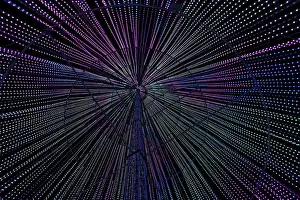 Bilder Datiert 20. Januar 2024: Im Inneren der Illumi-Tree, Lichtshow.