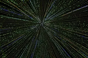 Bilder Datiert 20. Januar 2024: Innerhalb des Illumi Baumes, Lichtshow.