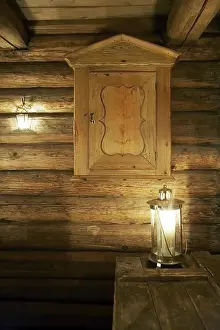Small Wooden House Drucke: Inside Norwegian cabin