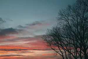 Deserted Evening Sky Drucke: Inspiring view sunset light