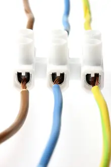 Studio Shot Of Cables Drucke: Insulation screw joint with various cables