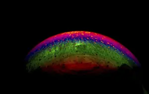 Colorful Light Reflection Drucke: Interference of equal thickness