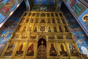 Russian Orthodox Church Interior Drucke: Interior of Abakan Cathedral of the Transfiguration