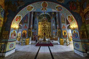 Sacred Building Interiors Drucke: Interior of Abakan Cathedral of the Transfiguration