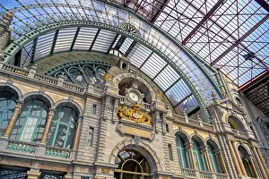 Historic Old Town Area Drucke: The interior of the Antwerp (Antwerpen)