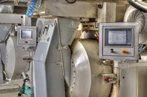 No People In The Background Drucke: Interior of automatic line for the production of feed