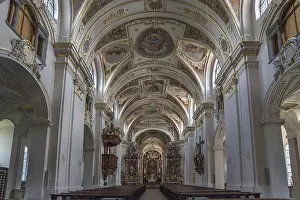 Bavaria Interior Photography Drucke: Interior of the Basilica of St