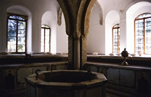 Innenraum von Beit Eddine, Beit ed Dine, Schloss des Emirs Bashir, Chouf, Libanon 1998