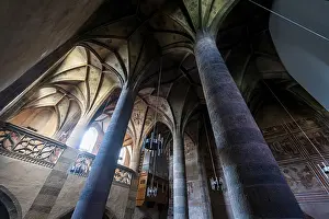 Deserted Abbey Europe Drucke: Interior of the Benedictine Convent of St