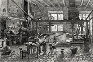 Gerahmter Druck : Das Innere eines Kanuts Hauses Gerahmter Druck : Das Innere eines Kanuts Hauses