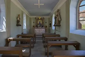 Central Europe Religious Buildings Drucke: Interior of the chapel from 1861