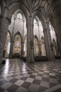 Innenarchitektur der Freiburger Münster
