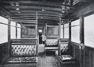 Innenraum eines ersten und zweiten Klasse U-Bahncars