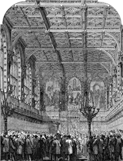 Historic Interior Design Drucke: Interior of the House of Lords