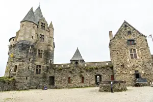 Deserted Fortress Europe Drucke: Interior of the medieval castle of Vitre