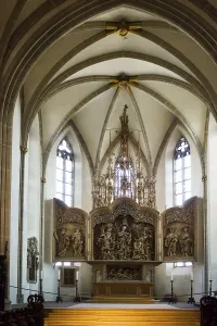 Upper Rhine River View Drucke: Interior of the Romanesque St. Stephen's Minster