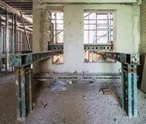 Urban Development Project Drucke: Interior view of a building under renovation