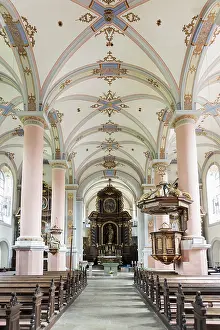 Carmelite Monastery Interior Drucke: Interior view, Carmelite monastery