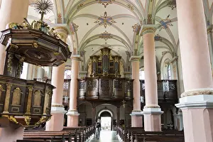 Carmelite Monastery Interior Drucke: Interior view, Carmelite monastery