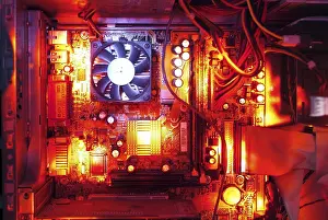 Electronic Components Drucke: Interiority of a computer
