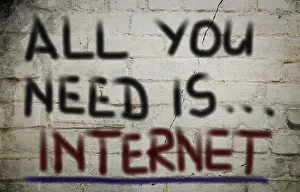 Online Communication Drucke: Internet Concept