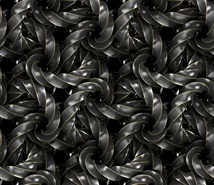 Moderne Kunst Drucke: Ein faszinierendes, lückenloses 3D-geometrisches Muster