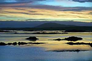 Deserted Lake Landscape Drucke: Irish sunset