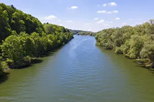 Southern Germany Aerial View Drucke: Isar between Loiching and Dingolfing