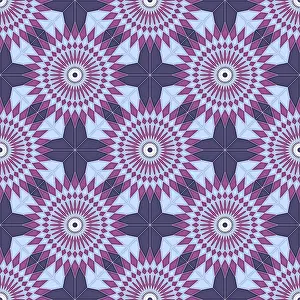 Islamic Geometric Pattern Drucke: Islamic geometric seamless vector pattern