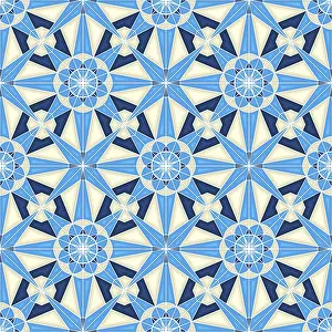 Islamic Geometric Pattern Drucke: Islamic geometric seamless vector pattern