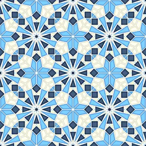 Islamic Geometric Pattern Drucke: Islamic geometric seamless vector pattern