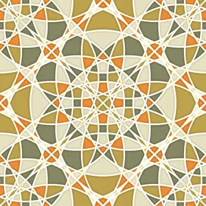 Islamic Geometric Pattern Drucke: Islamic geometric seamless vector pattern