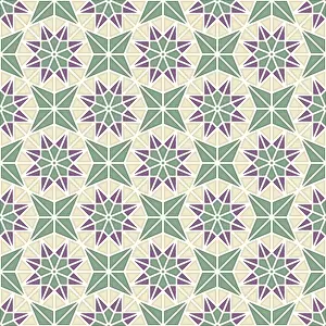 Islamic Geometric Pattern Drucke: Islamic geometric seamless vector pattern