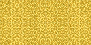 Islamic Gold Ornament Pattern Drucke: Islamic gold ornament vector seamless pattern