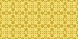 Gold Embellished Decor Drucke: Islamic gold ornament vector seamless pattern